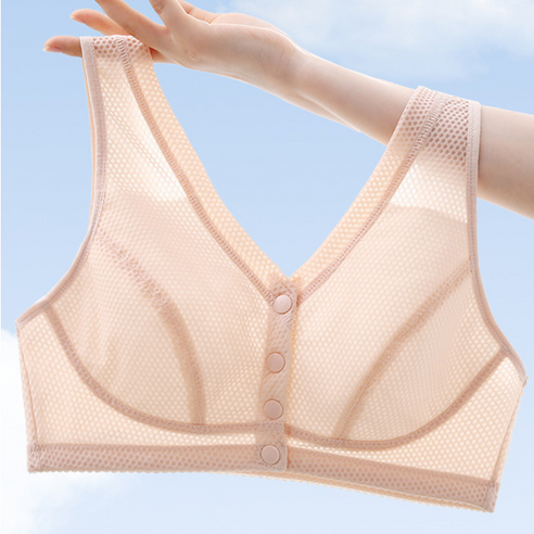 숨 막히는 여름, 나나민 빅사이즈 노와이어 브라로 자유와 편안함을 만끽하세요 앞후크노와이어