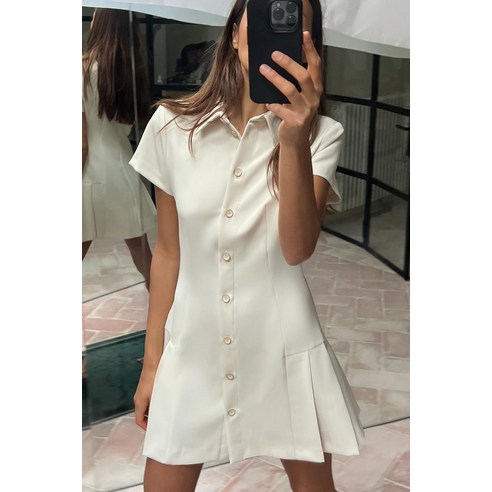 매력적인 미니 원피스, ZARA 여성 셔츠 스타일