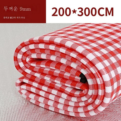 DFMWI.피크닉 매트.Picnic mat.--피크닉 매트 야외 캠핑 텐트 침침매트에 방수휴대용 비치 매트 야취평 방습매트, 레드9Mm3x2