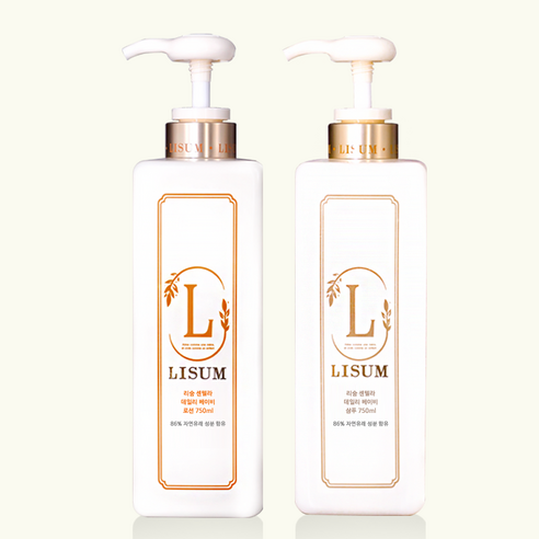 리숨 베이비 유아 로션 750ml + 샴푸 750ml, 1개