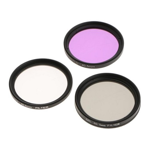 Nikon Canon 용 렌즈 필터 키트 UV CPL 편광판 FLD 보관함, 40.5mm, 설명, 설명