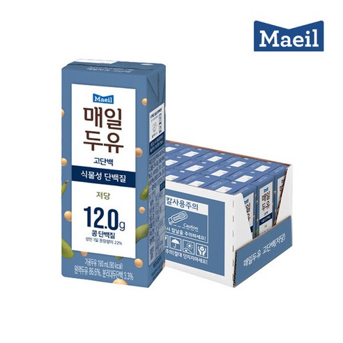 [매일유업] 매일두유 고단백 190ml 24팩, 24개