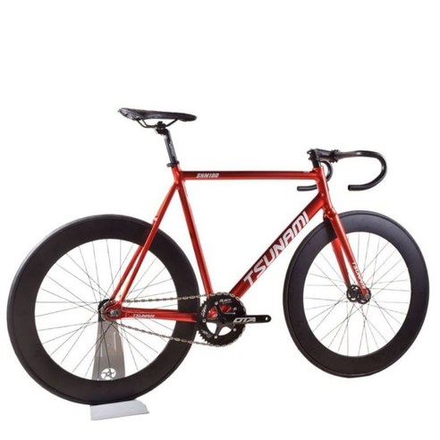 강렬한 레드 와인, 도시를 질주하는 쓰나미 SNM100 픽시 자전거