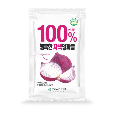 [오아시스] 국내산 자색양파즙, 100개, 100ml