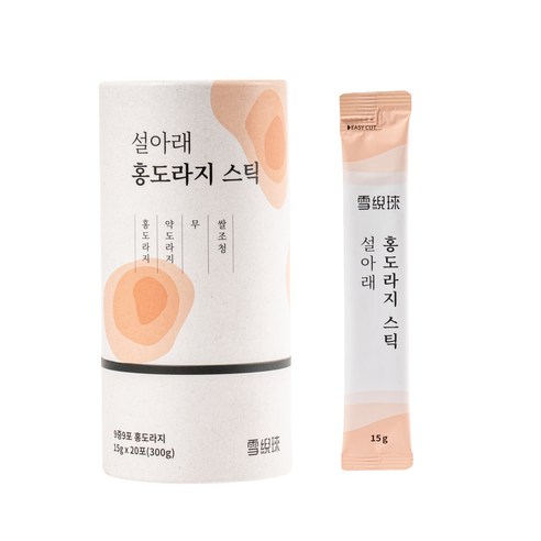 설아래 홍도라지스틱 도라지청, 15g, 1개, 20개입