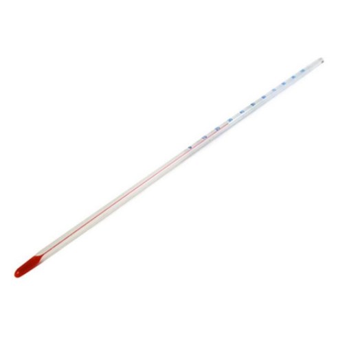 유리 온도계 물온도계 관찰용 유리막대온도계, 1개