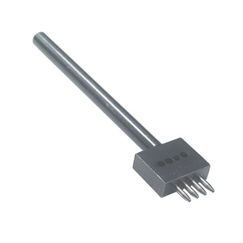 Ursmart DIY 간격 라운드 프롱 가죽 구멍 펀치 가죽 공예 도구, 4 구멍, 설명