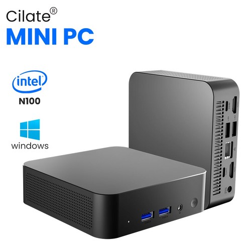 미니 컴퓨터 미니PC 데스크탑 Cilate PC 인텔 알더 레이크 N100 윈도우 11 초소형 포켓 전체 기능 C 타입 4K 60Hz RGB M6, 없음, 없음, 10)N50958256 미국
