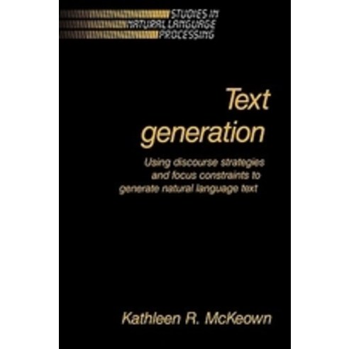 Text Generation, Cambridge University Press