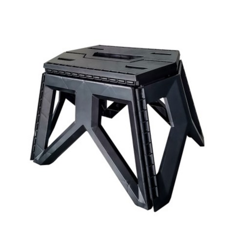 Picky Virgo 경량캠핑의자 페스티벌의자 업소용중고의자 4p 45cm * 35cm * 7cm, 블랙