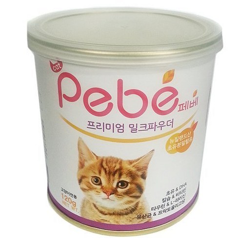 페베 프리미엄 밀크파우더 고양이 분유, 120g, 1개