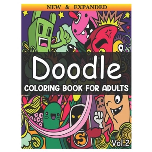 (영문도서) Doodle: Coloring Book for Adults 50 Coloring Pages Wonderful Coloring Books for Grown-Ups Re... Paperback, Independently Published, English, 9798500251329