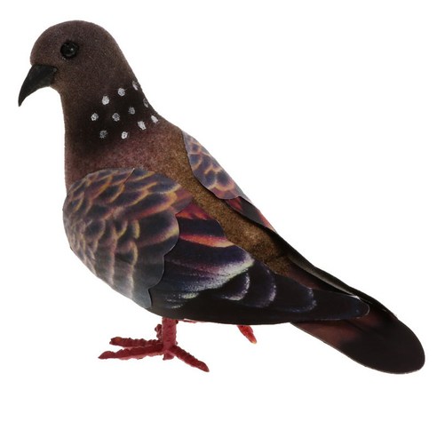 인공 비둘기 시뮬레이션 장식 깃털 거품 가짜 새 홈 장식, 무작위 컬러
