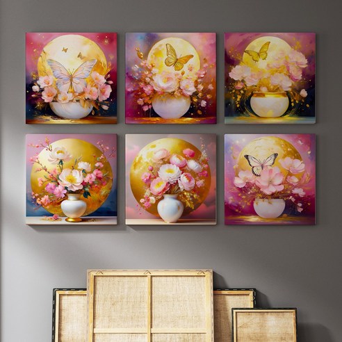 행운과 아름다움을 담은 풍수 화월 달항아리 액자로 공간에 마법을 불어넣으세요.