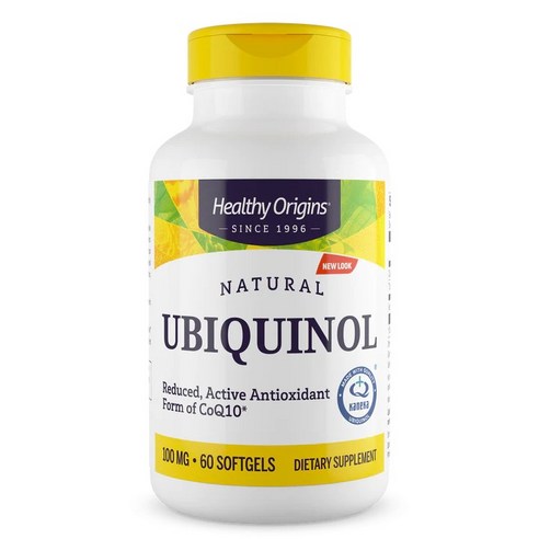 Healthy Origins 내츄럴 유비퀴놀 100mg 베지 소프트젤, 1개, 60정