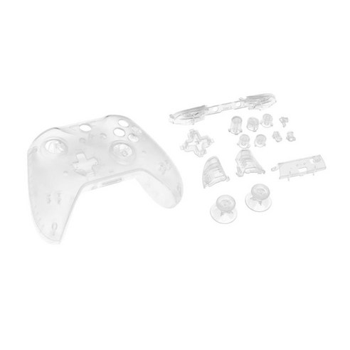 Xbox One S Slim용 ABS 하우징 쉘 케이스 커버 모드(버튼 포함), 투명도, 15x9cm, ABS 플라스틱