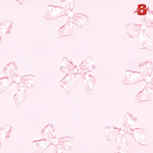 답답한 네일에 숨통을! 투명한 아름다움, 클리어 롱 리본 파츠로 완성하는 특별한 네일 아트 리본파츠