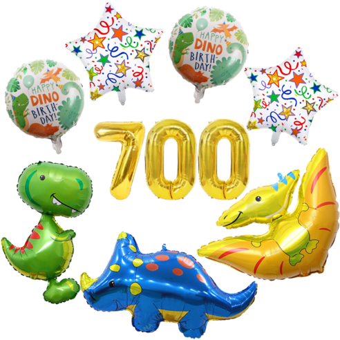 파파 파티 대형 90cm 공룡 풍선 생일 세트, 1세트, 공룡 700