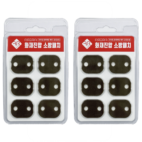파이어립 자동 소화패치 멀티탭 6구, 2개 세트, 그레이색 소화기 파이어립 자동 소화패치 멀티탭 6구, 2개 세트, 그레이색 소화기