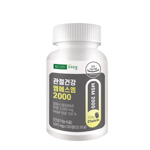 건국유업 관절건강 엠에스엠2000 120정x1개(2개월), 120정, 1개