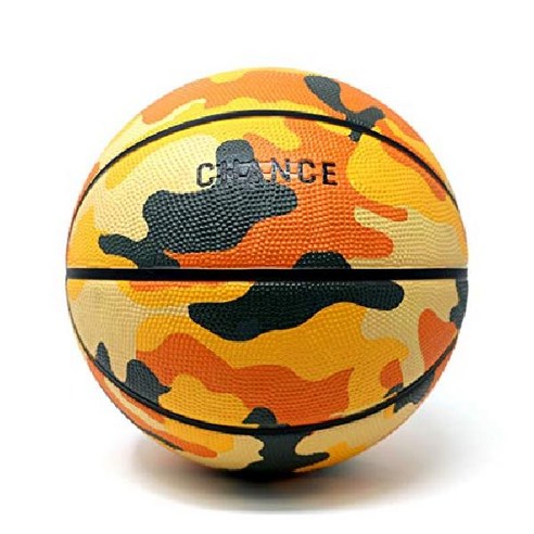 Chance Premium Design Printed Rubber 농구공 Size 7 Men s Official 29.5 inch, Pascal - Orange Camo, 1개