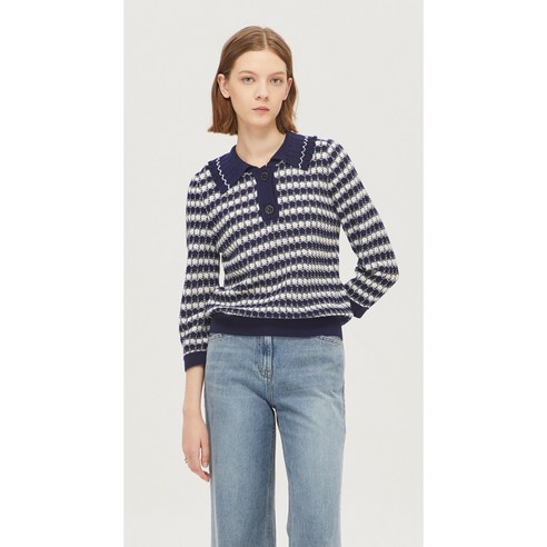 시슬리 스트라이프 카라 니트 SAKP09141 – 시슬리 스트라이프 카라 니트 SAKP09141 시슬리원피스