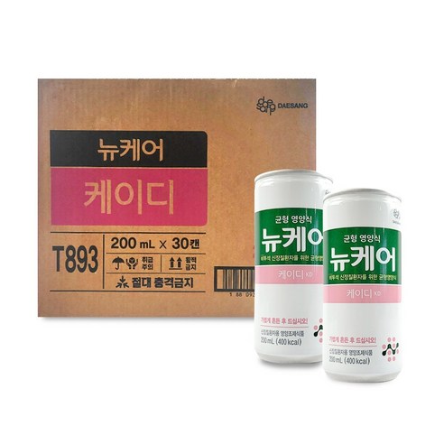 뉴케어 케이디 비투석용 200ml 30캔 1박스, 30개 메디웰신장식 Best Top5