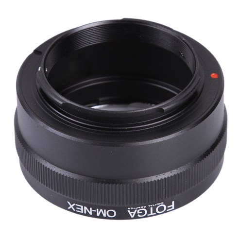 YSSHOP Olympus OM 마운트 렌즈 NEX 마운트 NEX-3 A5000, 80g, 블랙, 금속