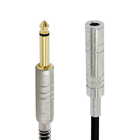 맥라인 모노 5.5 (6.35mm) 1/4 TS 언밸런스 오디오 스피커 음향 케이블 앰프 믹서 마이크 연장선 McLine MC-HA14, 1개, 50cm