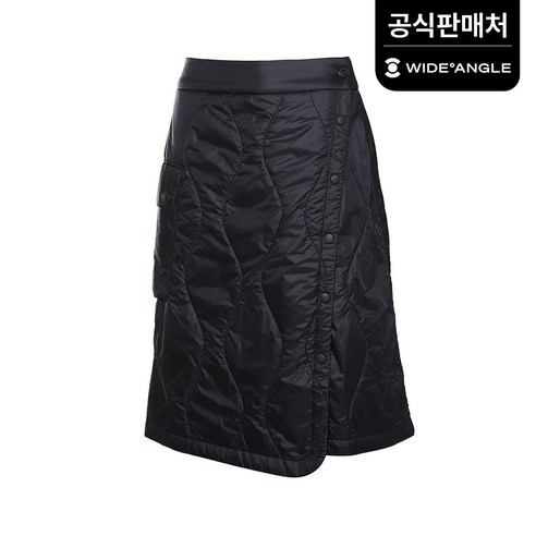 [와이드앵글 공식] 여성 WG 웨이브 패딩 랩스커트 L WWW23Q74Z1