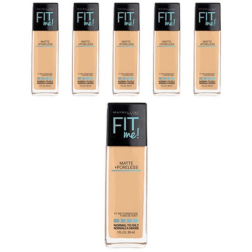 메이블린 핏 미! 매트+ 포어리스 파운데이션 30ml, Soft Tan, 6개