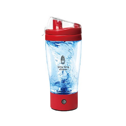 인더룩 NEW 빙빙쉐이커 원터치 오토믹스 텀블러, 레드, 450ml