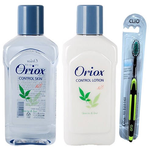 오릭스 컨트롤 (410ml) 스킨 x 5개 + 로션 5개 + (크리오 미세모 치솔 1개 증정)