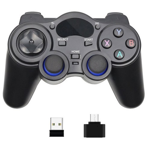 AFBEST 게임 컨트롤러 850M 2.4G 무선 PC360(PS3 기계적 인조 인간 전화 컴퓨터 용 USB 수신기 포함), 1개, 검은 색