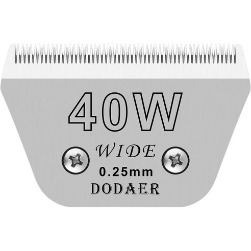 앤디스 탈부착 강아지 이발기 스테인레스 교체날 Andis/Oster A5/Wahl KM10 시리즈 호환용, 1개, 40W(0.25mm)