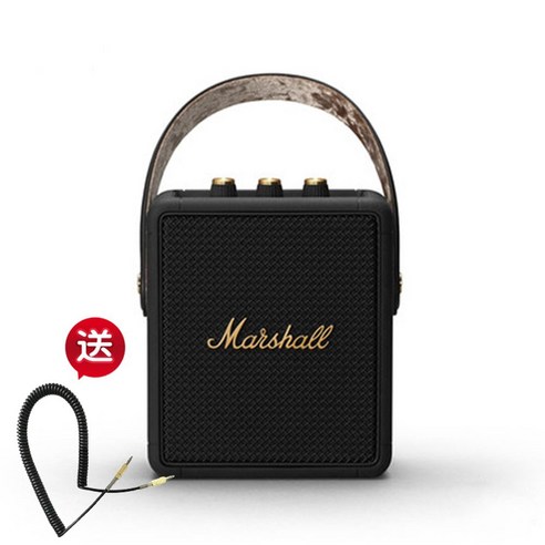 Marshall Stockwell II 무선 블루투스 스피커 휴대용, Stockwell II 블랙 골드