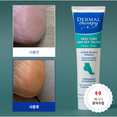 캐나다 더말테라피 데일리 고보습케어 각질제거 우레아 10% 풋크림, 90g, 1개, 1개입