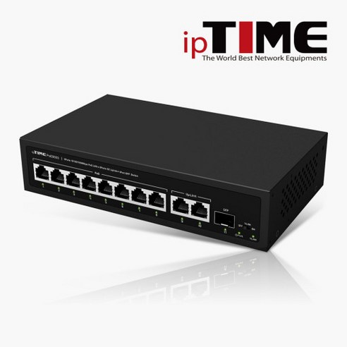 아이피타임 IPTIME POE8003 기가 8포트 POE허브 1SFP+2UPLINK, 1개