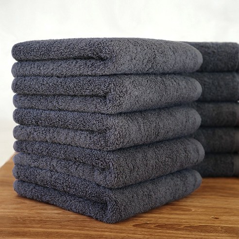 송월타월 메르디앙 40수 170g 호텔수건, 차콜그레이, 10개