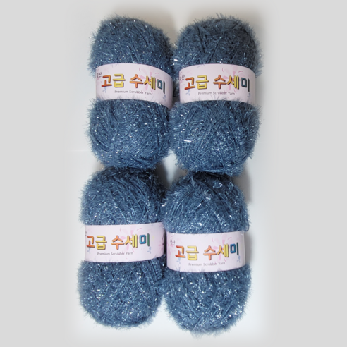 울클럽 별꽃수세미 만들기 DIY 고급수세미실 80g 4볼세트 (총 320g), 167빈티지인디고, 1개