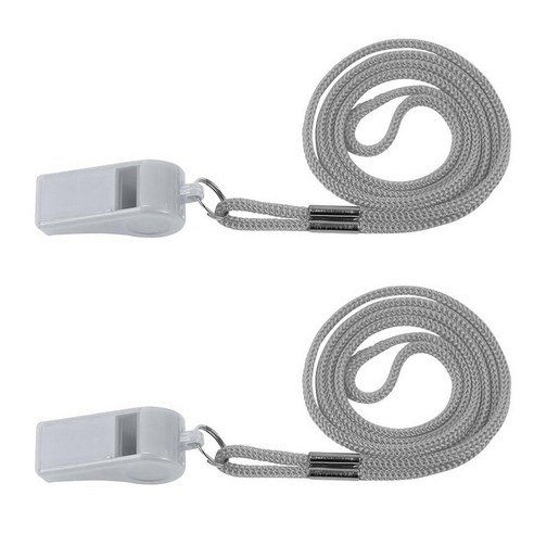 PlumenChJ Whistle2 Packs Plastic Sports Whistles with Lanyard Loud and Clear Sound for School Foot, 주황색 사운드휘슬 Best Top5