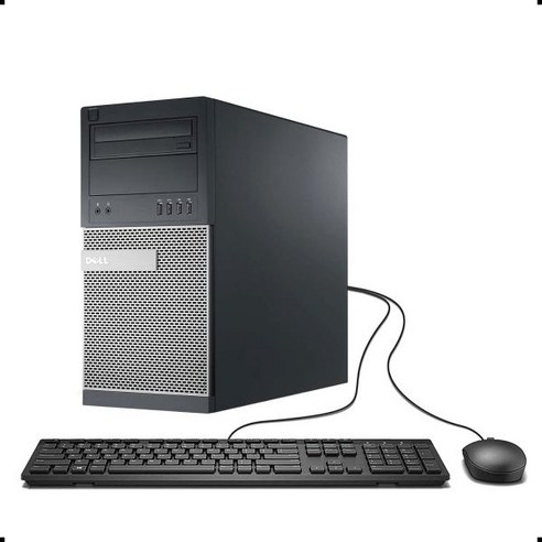 Dell Optiplex 7010 타워 데스크톱 컴퓨터 Intel i73770 최대 3.9GHz HD 그래픽 4000 4K 지원 32GB RAM 1TB SSD 디스플레이포트 H