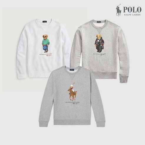 [SaleNOWㅣ인기상품] 겨울의 따뜻한 포옹: 폴로 랄프로렌 베어 기모 맨투맨 [세일나우ㅣ추천상품]