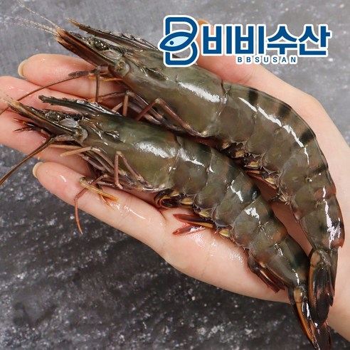 비비수산 신선한 블랙타이거 새우 25-30마리, 500g(25-30미), 1개