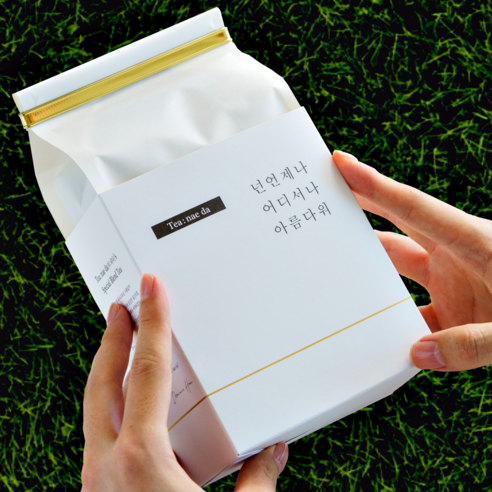 향긋한 구수함, 티내다 작두콩수세미차로 건강을 더하세요