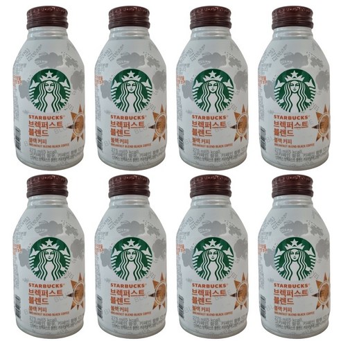 스타벅스 브랙퍼스트 블랙 블렌드 블랜드 블랙 커피 275ml x 8, 8개