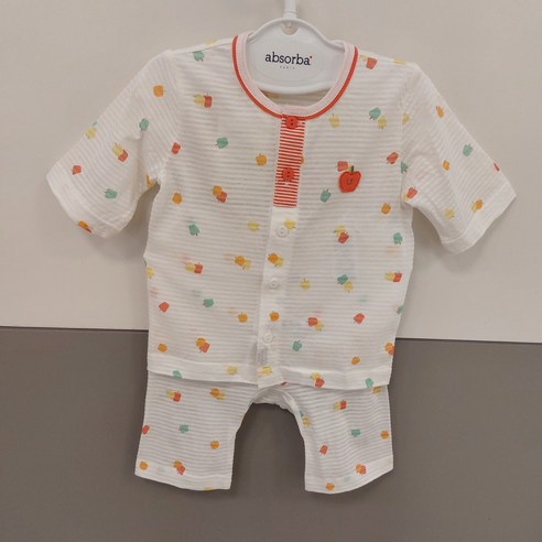 압소바 40% 사과패턴 시원한 여름 7부 실내복