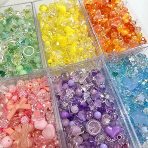 광휘몰 혼합 아크릴 비즈: DIY와 장식에 빛을 더하세요