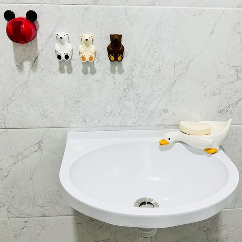 무타공 부착식 보조 세면대로 욕실 공간에 편리함과 아름다움을 더하세요.