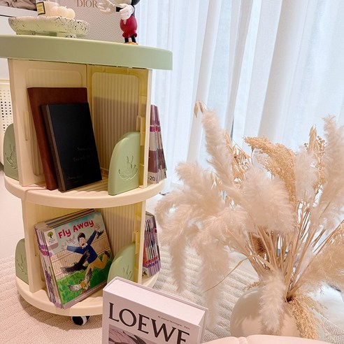 FONOW 회전 책장 하나로 좁은 공간을 넓게, 아이 방을 깔끔하게!